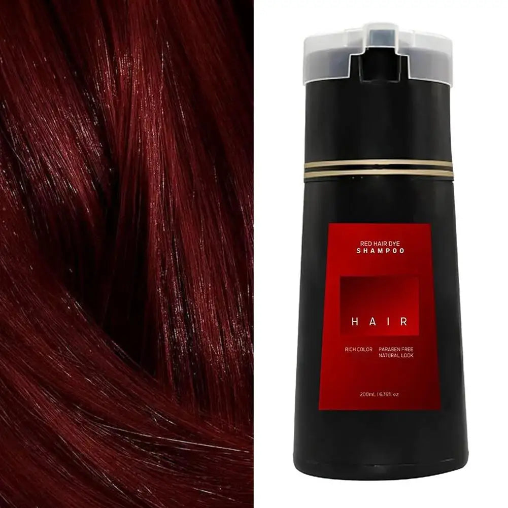 200ML Nova Hair Instant Dye Shampoo Hair Dye Coloring Shampoo for Gray Hair Long Lasting Nourish for Men Women